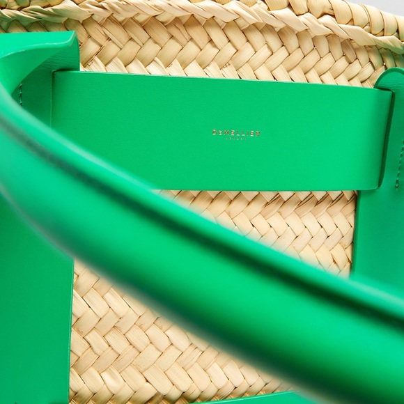 DEMELLIER RAFFIA SANTORINI TOTE BAG - Picture 5 of 11